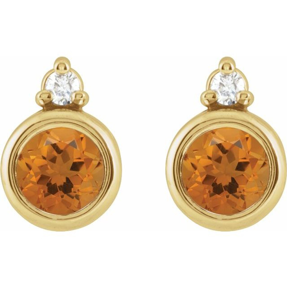 Celebrate your November birthday with these sophisticated citrine earrings.