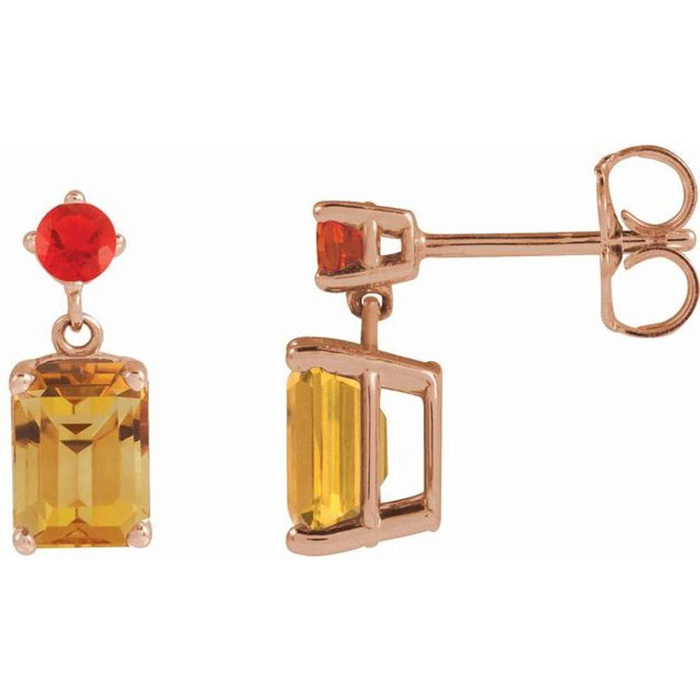 Celebrate your November birthday with these sophisticated citrine earrings.