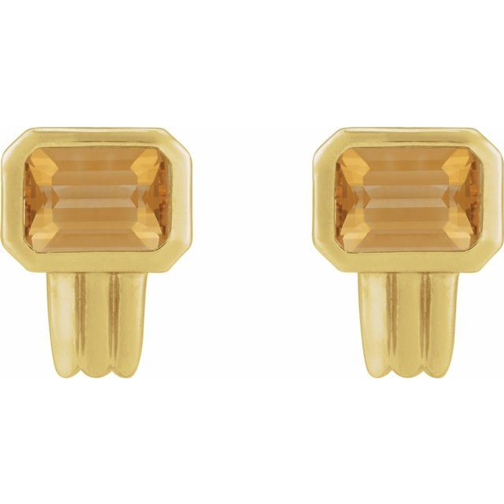 Celebrate your November birthday with these sophisticated citrine earrings.
