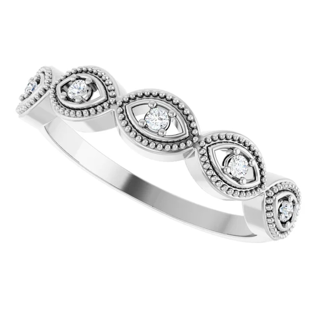 Faith meets fashion in this diamond cross ring.
