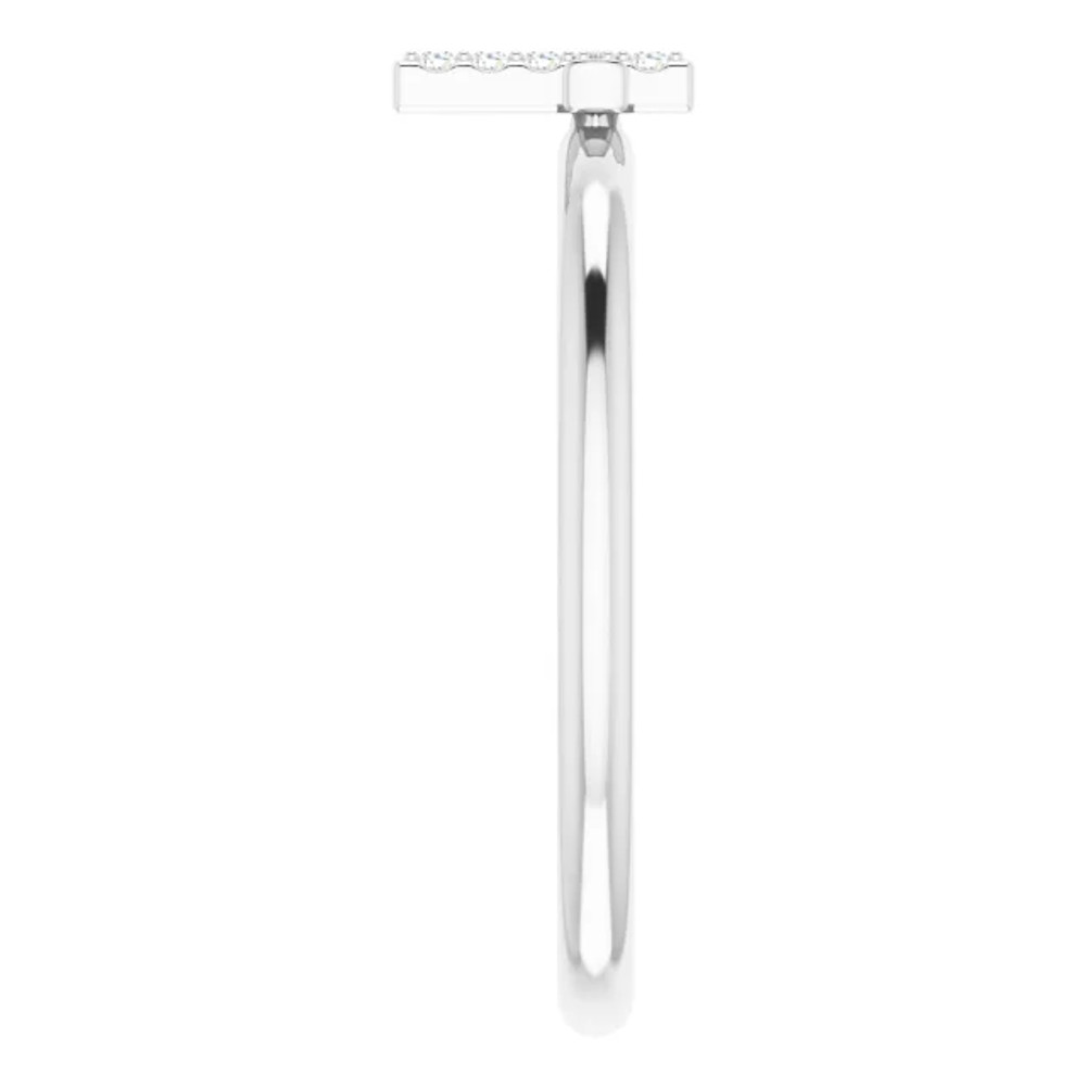 Subtle and shimmering, this diamond cross ring is a beautiful way to celebrate your faith.