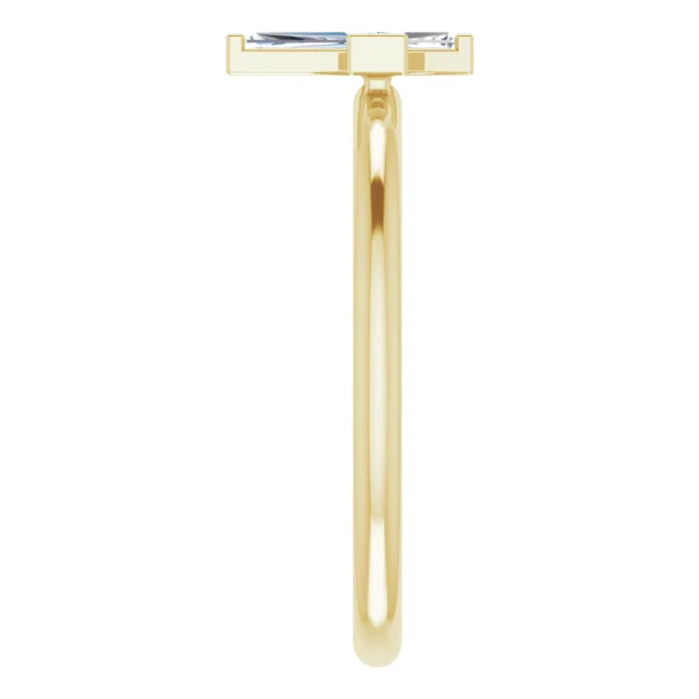 Faith meets fashion in this diamond cross ring.