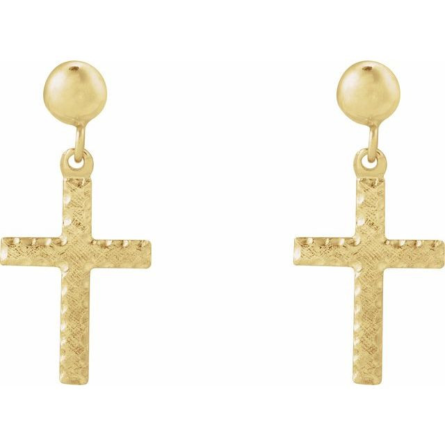 A subtle nod to their faith, these cross earrings are certain to be treasured.