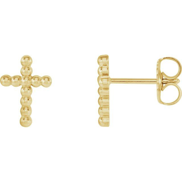 A subtle nod to their faith, these cross earrings are certain to be treasured.