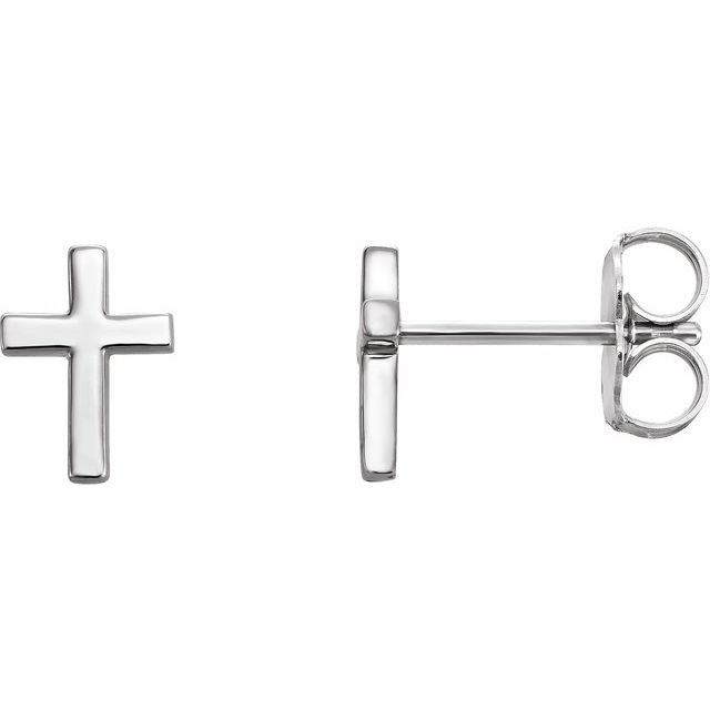 A subtle nod to their faith, these cross earrings are certain to be treasured.