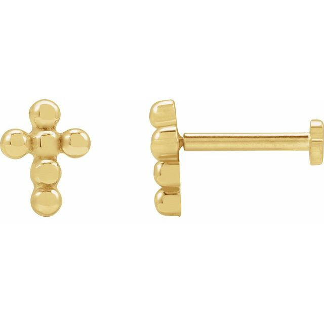 A subtle nod to their faith, these cross earrings are certain to be treasured.