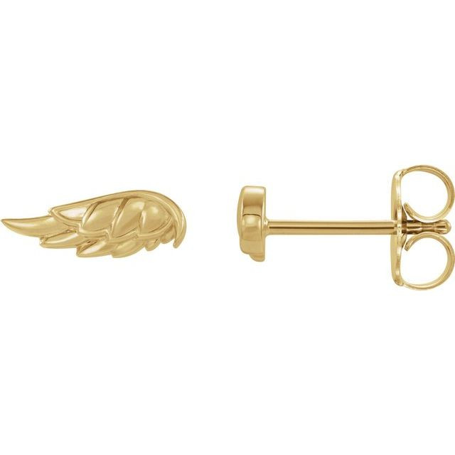 Enhance your everyday look with these inspiring and charming angel earrings.