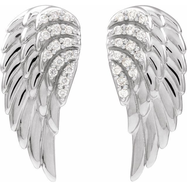 Enhance your everyday look with these inspiring and charming angel earrings.