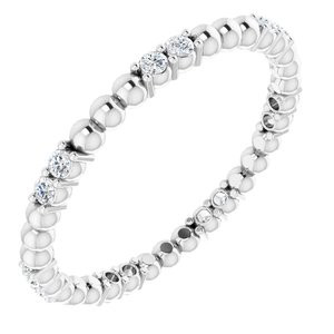 As bold as your love, this diamond eternity band adds sparkle to your celebration.