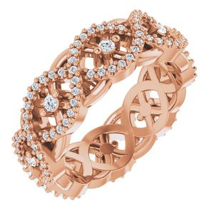 As bold as your love, this diamond eternity band adds sparkle to your celebration.