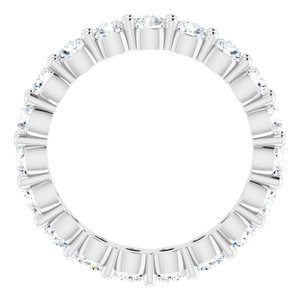 As bold as your love, this diamond eternity band adds sparkle to your celebration.