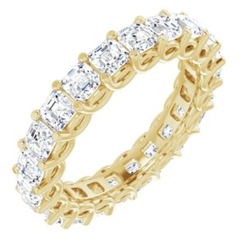 As bold as your love, this diamond eternity band adds sparkle to your celebration.