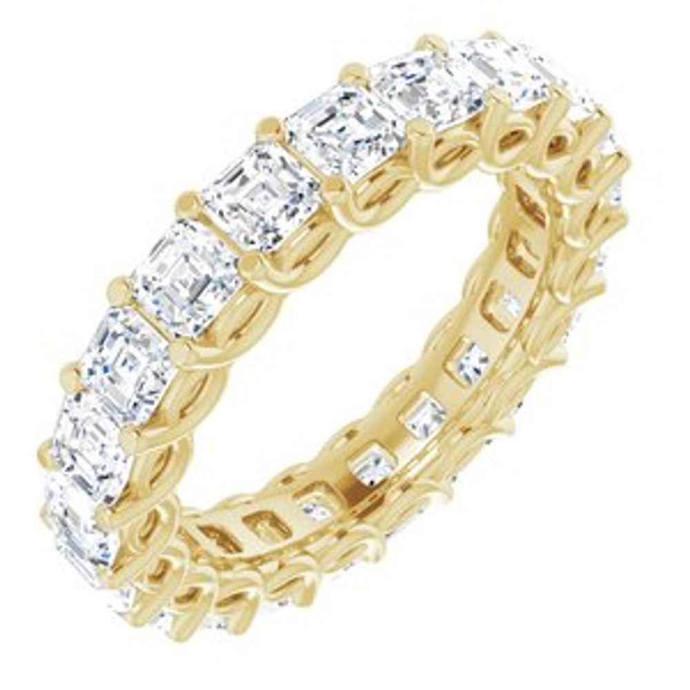 As bold as your love, this diamond eternity band adds sparkle to your celebration.