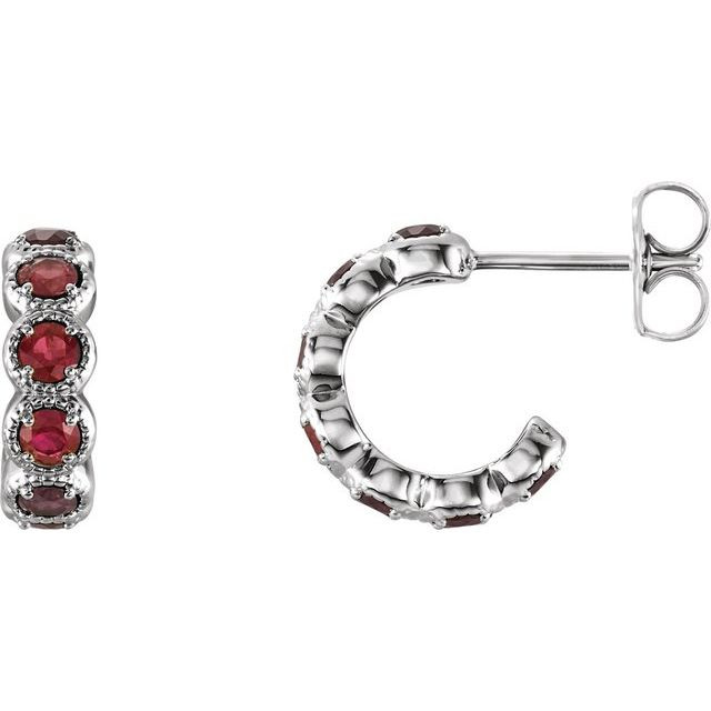 Celebrate a special birthday with these timeless garnet earrings.