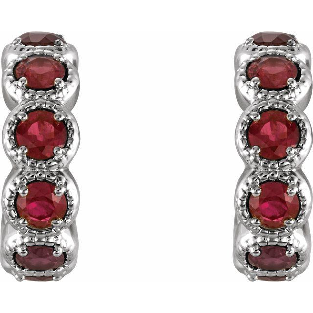 Celebrate a special birthday with these timeless garnet earrings.