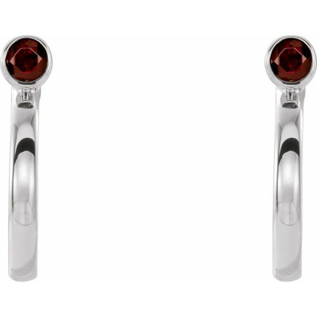 Celebrate a special birthday with these timeless garnet earrings.