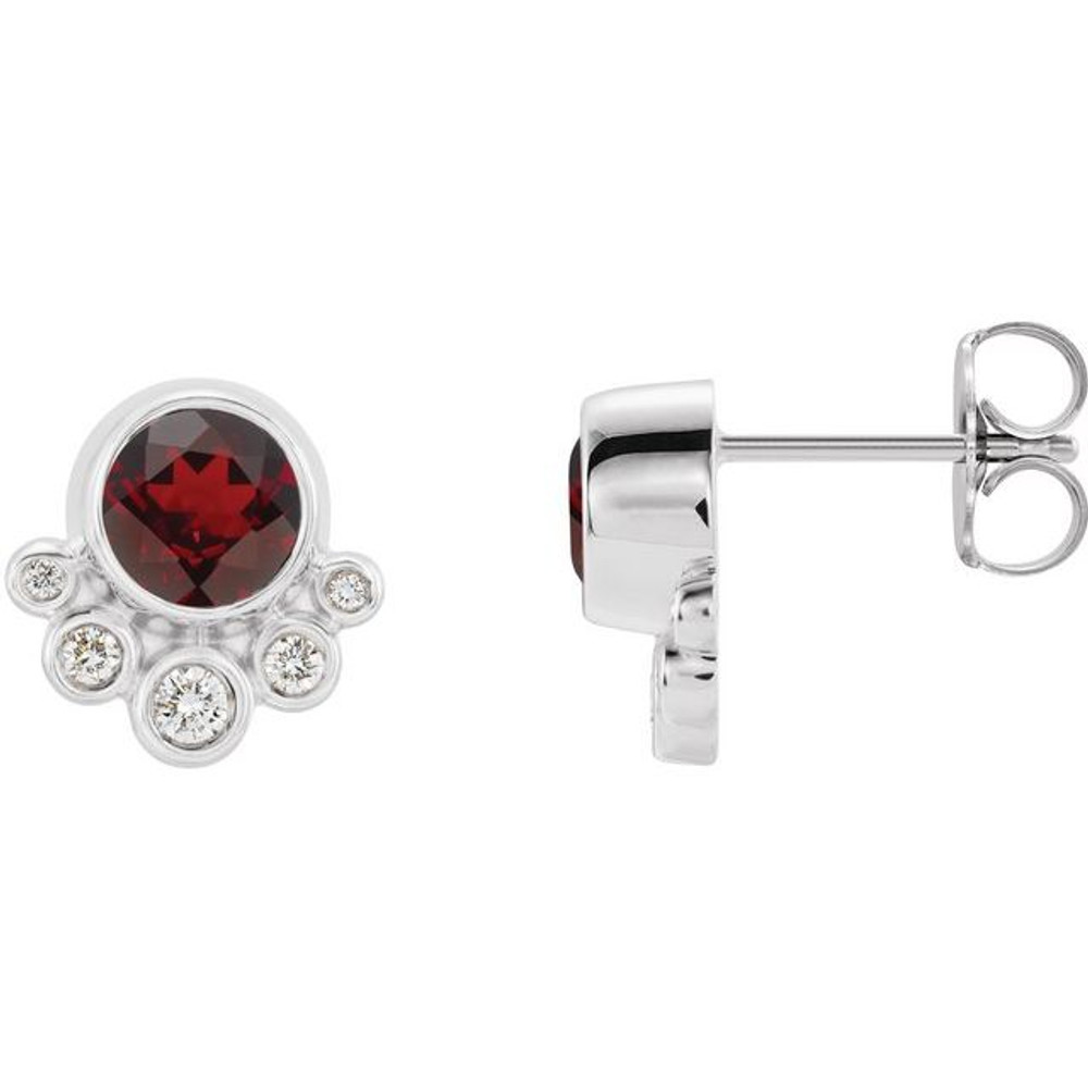 Celebrate a special birthday with these timeless garnet earrings.