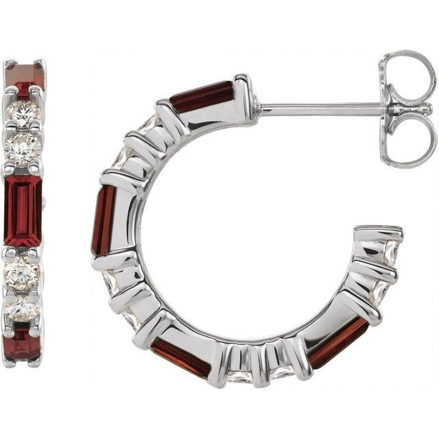 Celebrate a special birthday with these timeless garnet earrings.