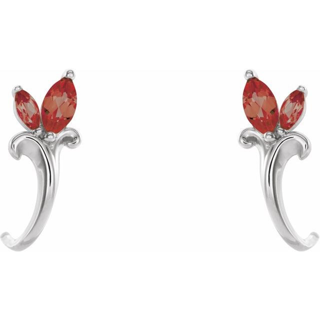 Celebrate a special birthday with these timeless garnet earrings.