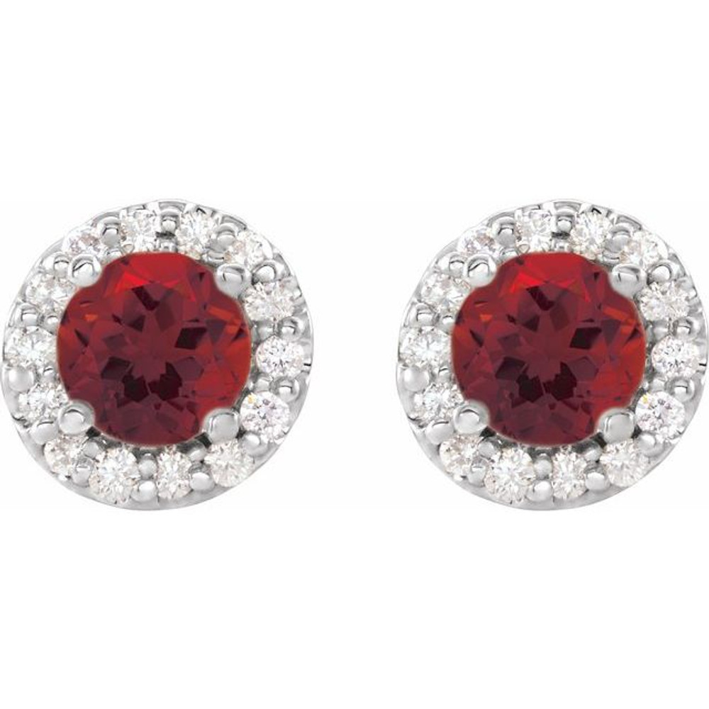 Celebrate a special birthday with these timeless garnet earrings.