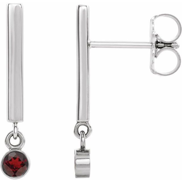 Celebrate a special birthday with these timeless garnet earrings.