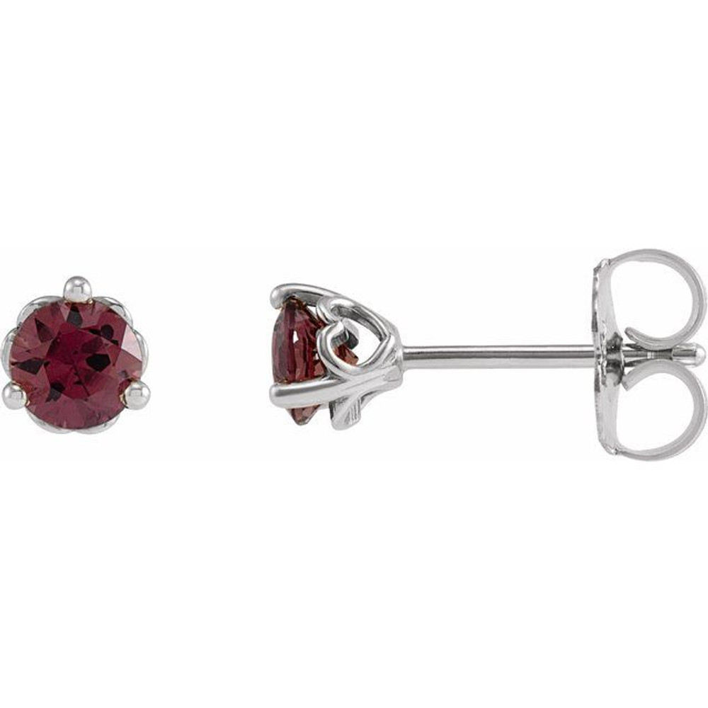 Celebrate a special birthday with these timeless garnet earrings.