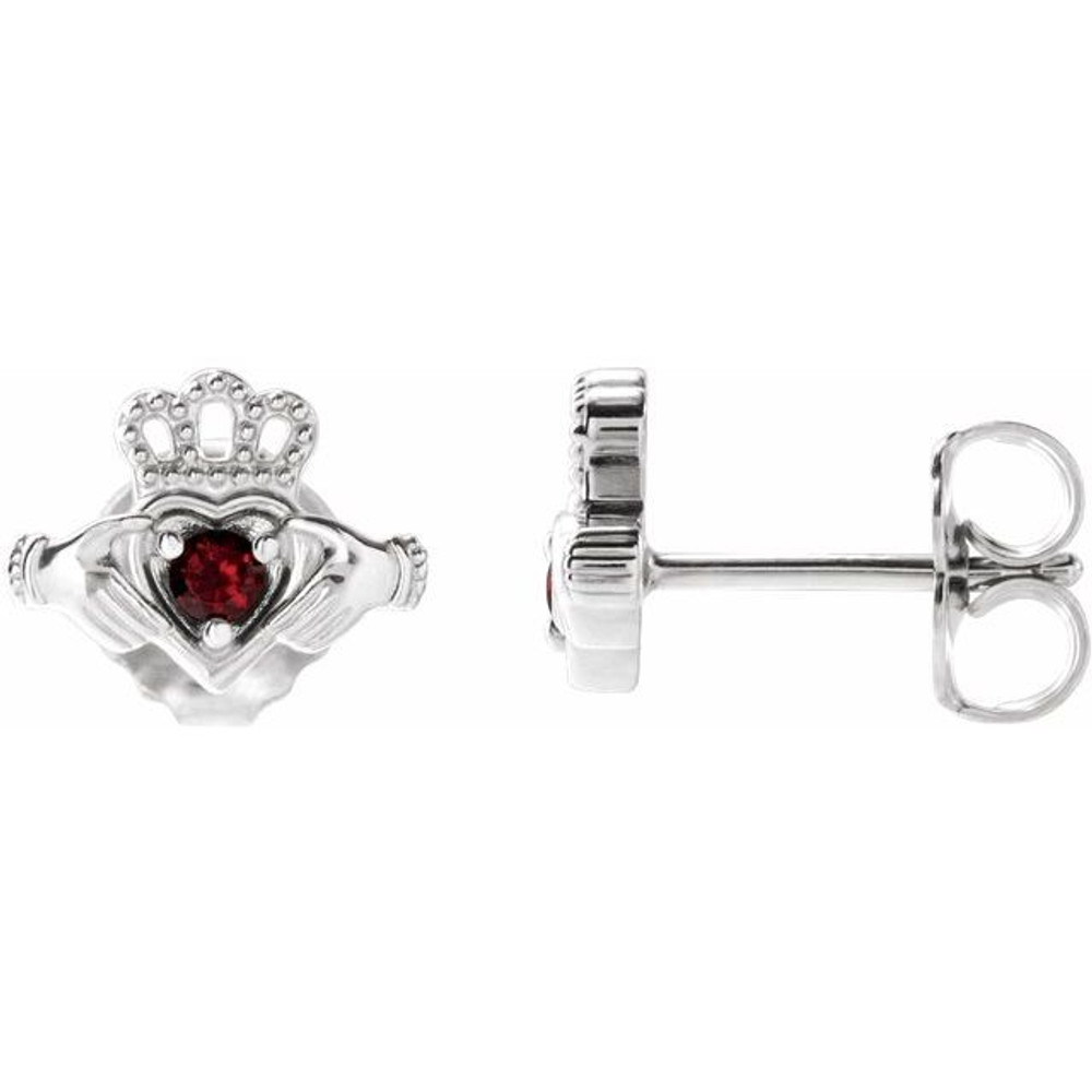Celebrate a special birthday with these timeless garnet earrings.