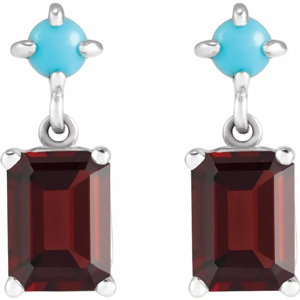Celebrate a special birthday with these timeless garnet earrings.