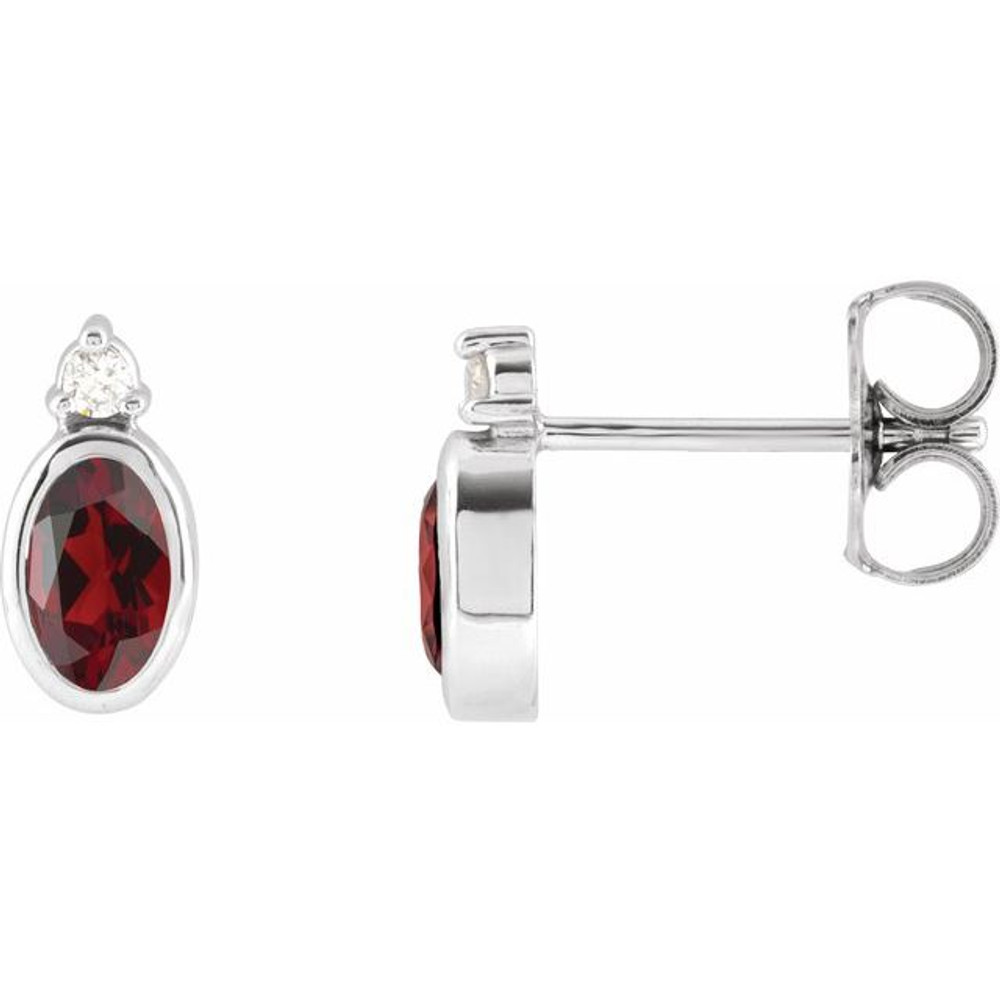 Celebrate a special birthday with these timeless garnet earrings.