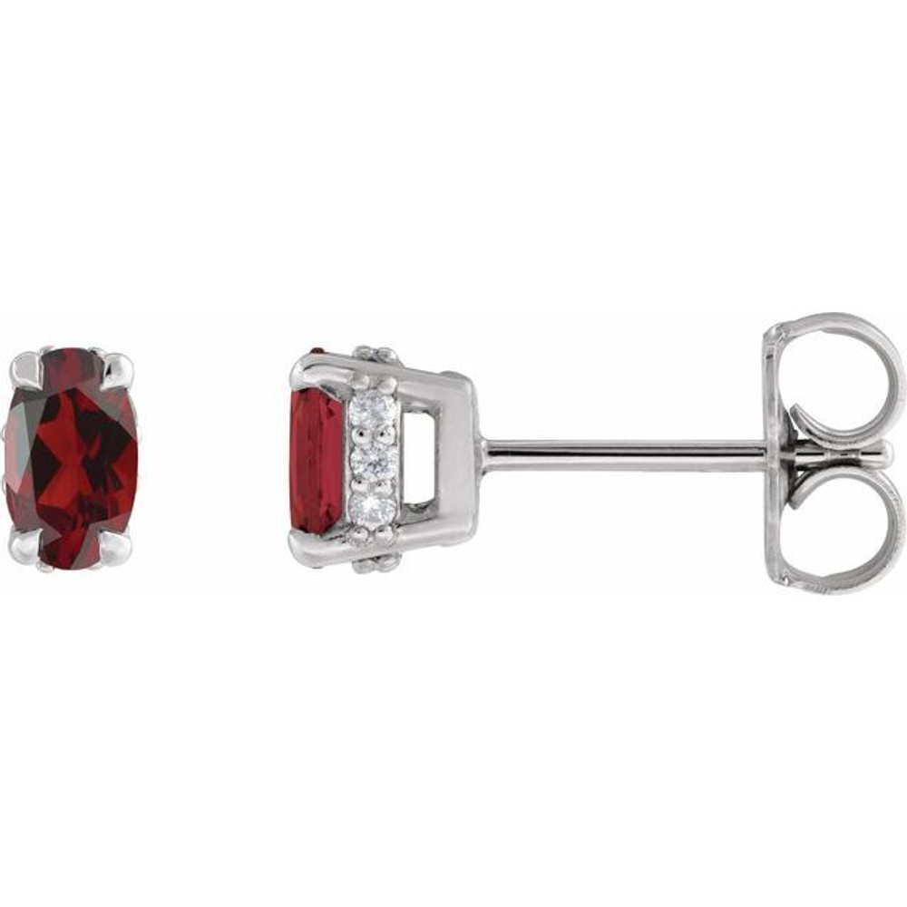 Celebrate a special birthday with these timeless garnet earrings.
