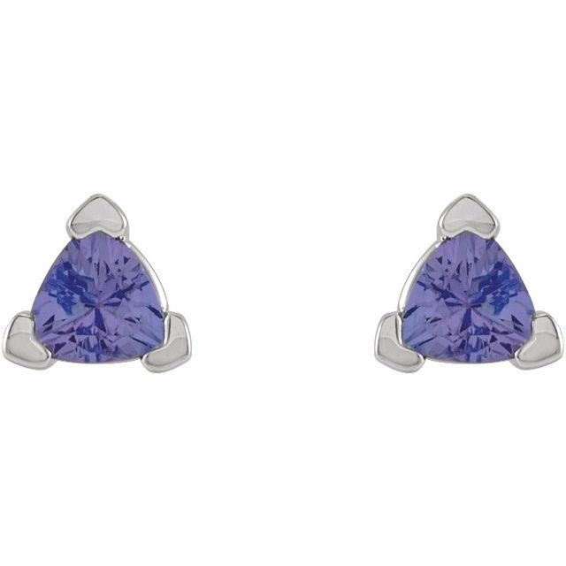 These tanzanite stud earrings capture her attention with their striking anytime style.