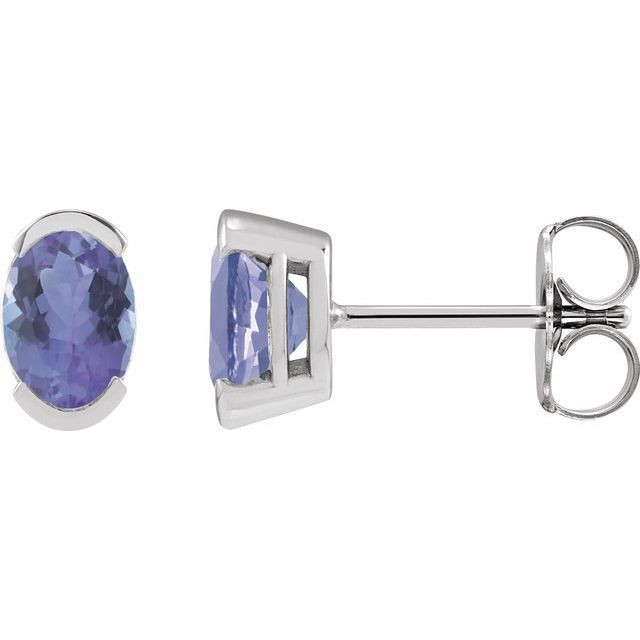 These tanzanite stud earrings capture her attention with their striking anytime style.
