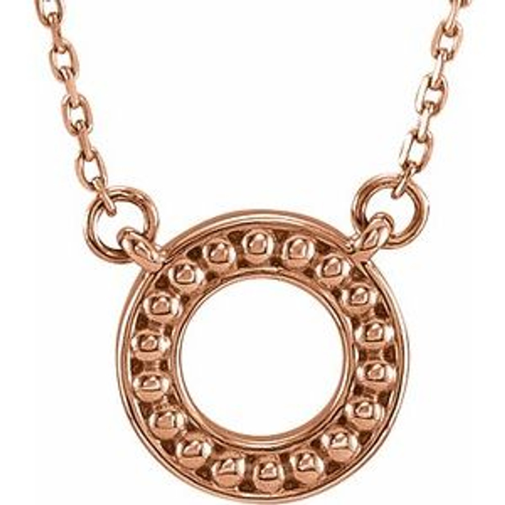 Make a statement with this beaded circle 16-18" necklace. You will reach for this one over and over again. 