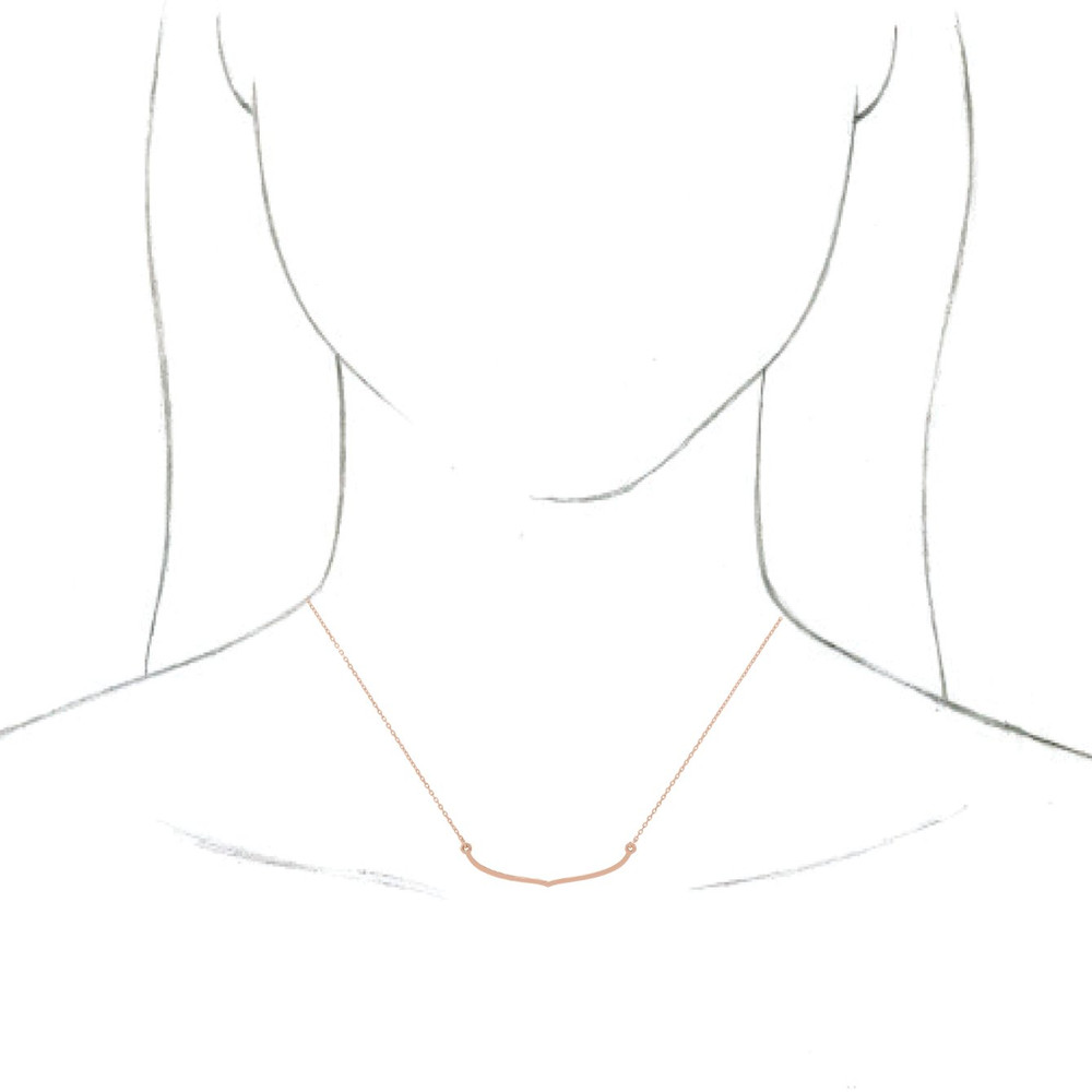 A simplistic yet elegant necklace design with a traditional or trendy style will give you a tailored look that goes from daytime wear to a night out on the town with ease. The approximate pendant size is 39.90mm (1 1/2 inch) in width by 10mm in length. The cable chain closes with a spring ring clasp, is 1mm in width and adjusts 16 to 18 inches in length.
