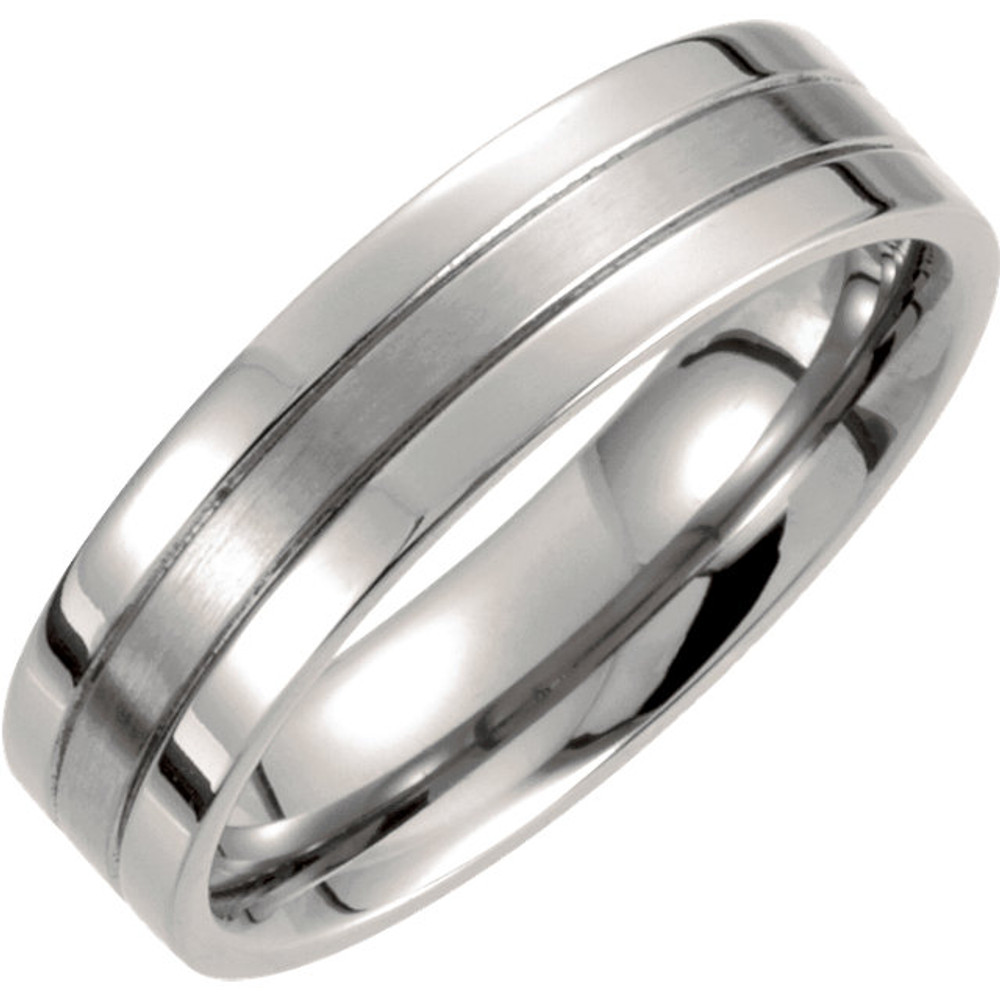 Product Specifications

Quality: Titanium

Style: Men's Wedding Band

Ring Sizes: 8-13.00 ( Whole & Half Sizes )

Width: 6mm

Surface Finish: Satin/Polished