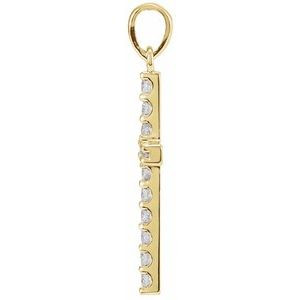 Diamond Cross 18" Necklace In 14K Yellow Gold (1 1/4 ct. tw.)