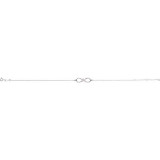 Remind her you'll love her forever with this dazzling diamond infinity bracelet.