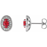 The birthstone of July, rubies symbolize royalty, power and passion, and are said to bring vitality, courage, romance and friendship to those who wear them. These brilliant ruby earrings are the perfect piece for your special someone.