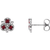 The birthstone of July, rubies symbolize royalty, power and passion, and are said to bring vitality, courage, romance and friendship to those who wear them. These brilliant ruby earrings are the perfect piece for your special someone.