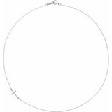 Simple and stylish, this cross pendant is a sparkling reflection of her faith.