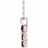 The Round Cross pendant is decorated with gemstones for a delicate, charming effect. A perfect gift to pay tribute to someones faith. An elegant 16-18" adjustable chain is included with this pendant.