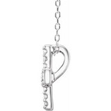 Simple and stylish, this cross pendant is a sparkling reflection of her faith.