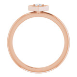 She'll be delighted to receive this charming diamond ring.