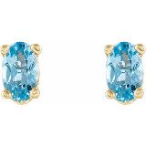 These aquamarine earrings add a touch of elegance to any ensemble.