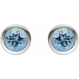 These aquamarine earrings add a touch of elegance to any ensemble.