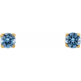 These aquamarine earrings add a touch of elegance to any ensemble.