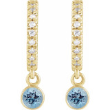 These aquamarine earrings add a touch of elegance to any ensemble.