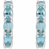 These aquamarine earrings add a touch of elegance to any ensemble.