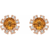 Celebrate your November birthday with these sophisticated citrine earrings.