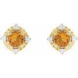 Celebrate your November birthday with these sophisticated citrine earrings.